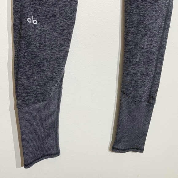 Alo Yoga High Waisted Lounge Legging - Dark Heather Grey Women's Size M - Picture 6 of 9
